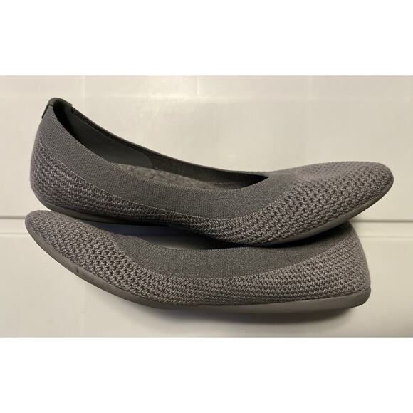 Allbirds Tree Breezers TB Gray Knit Ballet Flats Women’s Size 7 Minimalist Shoes - Picture 8 of 9